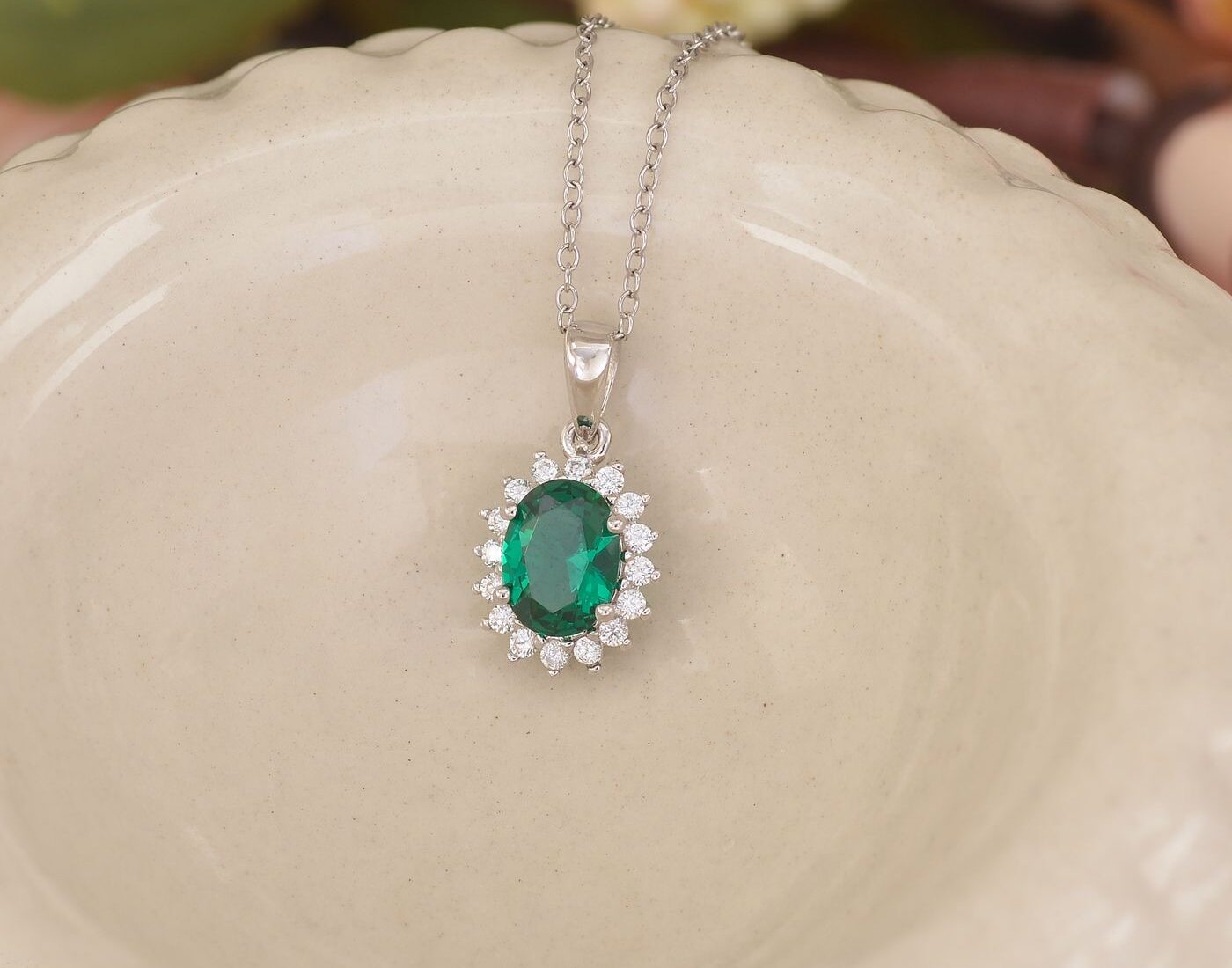 Collier Lune d’Argile — Améthyste fait main à Essaouira